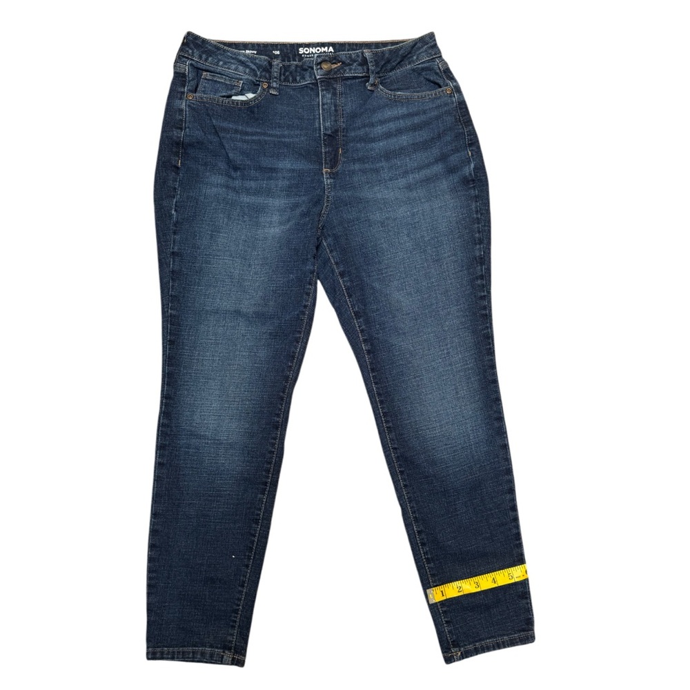 Sonoma Women's Curvy Skinny Jeans color Blue Size 10S - Picture 11 of 11